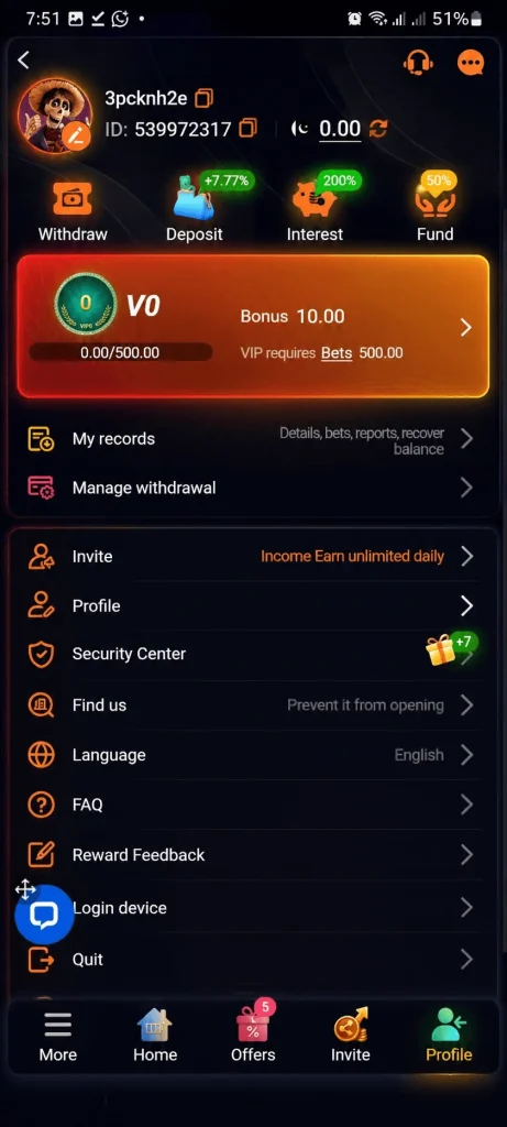 JK667 Game login