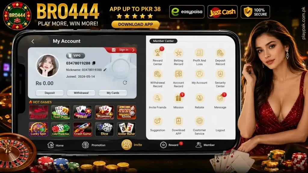 Bro444 Casino App Banner
