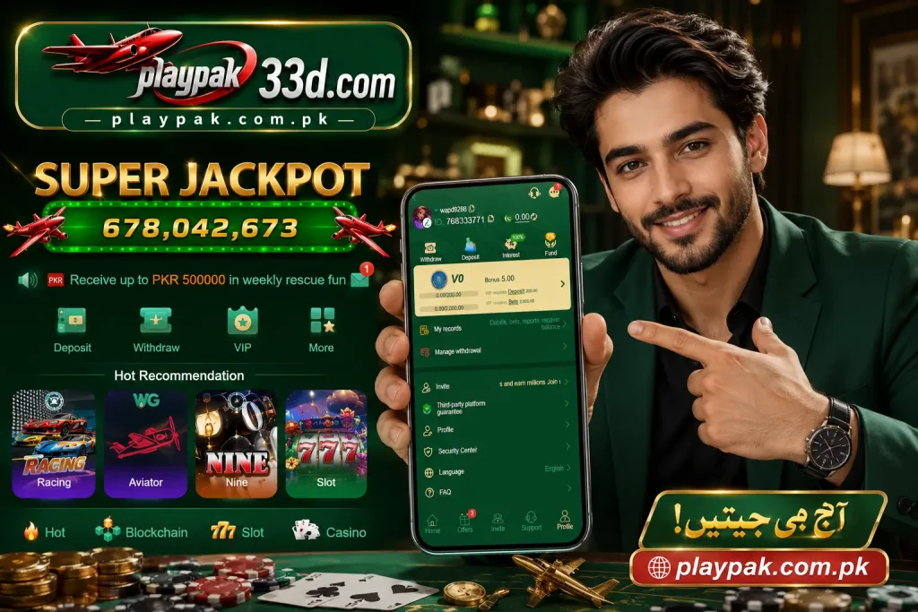 Playpak 33d casino app banner