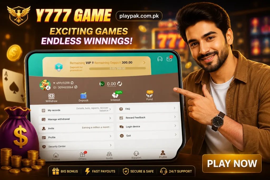Golden Y777 casino game logo