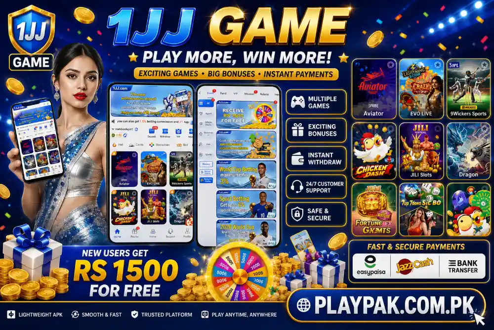 1JJ Game promotional banner Pakistan