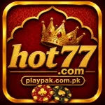 Hot77 Game Gold Crown Logo