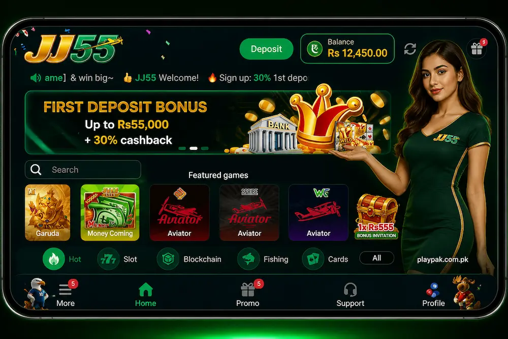 JJ55 Game Lobby Interface