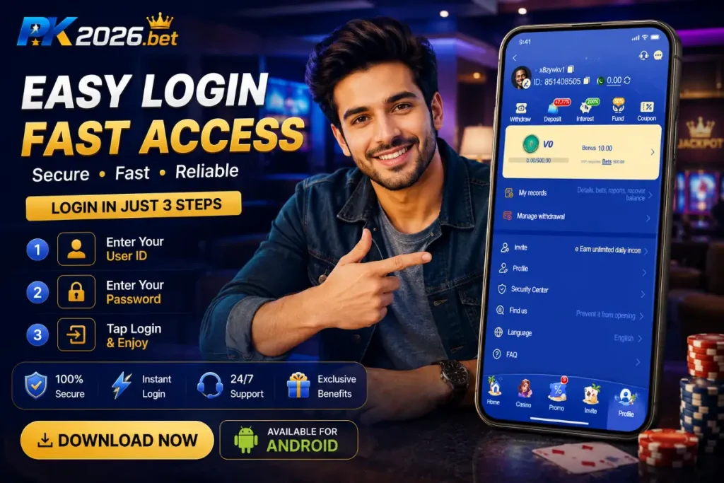 PK2026BET easy login Android guide